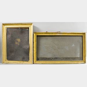 Two Gilt-framed Items