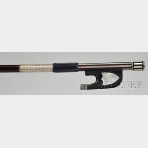 Silver Mounted Violoncello Bow, Wilhelm Christian Knopf, c. 1830