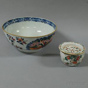 Two Enameled Ceramic Items
