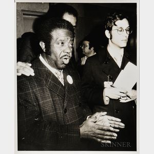 Photograph of Rev. Ralph Abernathy Shortly Before His Arrest, April 1971. 