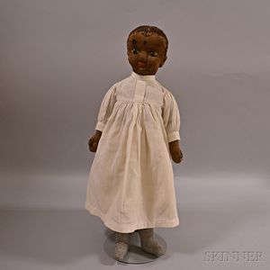 American Black Stockinette Missionary Rag Doll