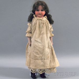 Heubach Bisque Shoulder Head Girl Doll