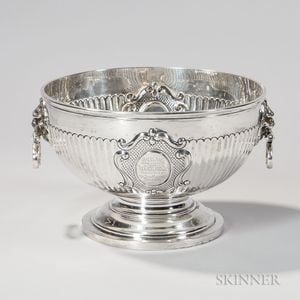 Edward VII Sterling Silver Punch Bowl