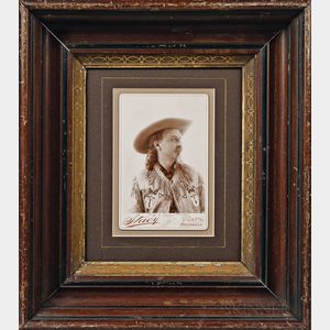 Cabinet Card Photograph of "Buffalo Bill" Cody