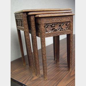 Set of Indian Nesting Tables.
