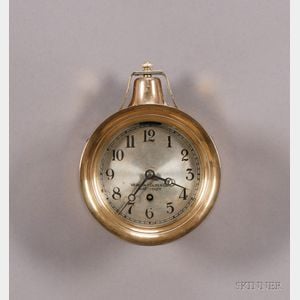 Brass Ship's Bell Wall Clock by the Vermont Clock Company