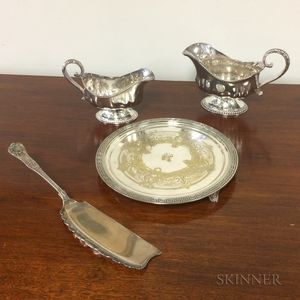 Four Pieces Tiffany & Co. Silver-plated Tableware