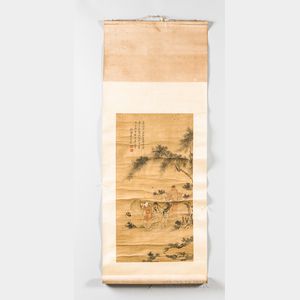 Hanging Scroll Depicting Poet Li Bai