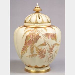 Royal Worcester Porcelain Potpourri and Cover