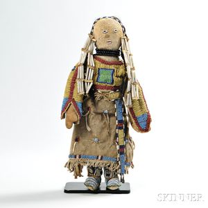 Lakota Beaded Hide Doll