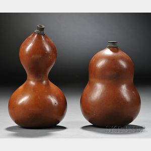 Pair of Gourd Flasks