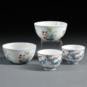 Two Pairs of Porcelain Cups