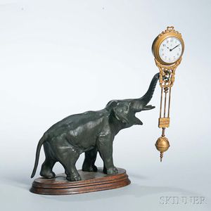 Elephant "Swinger" Clock