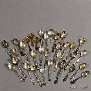 Group of Mostly Sterling Silver Spoons