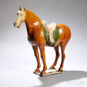 Sancai-glazed Caparisoned Horse