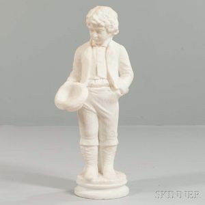 Antonio Piazza (Italian, Late 19th/Early 20th Century) Marble Figure of a Boy