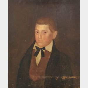 Attributed to Aaron Dean Fletcher (Vermont and New York, 1817-1902) Portrait of a Man