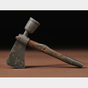 Early Miniature Woodlands Indian Pipe Tomahawk