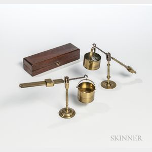 Two 19th Century Chondrometers or Grain Scales