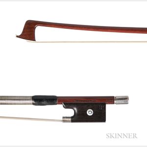Silver-mounted Violin Bow, Otto A. Hoyer