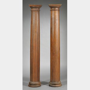 Two Arts & Crafts Architectural Columns