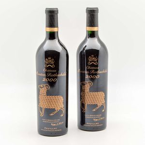 Chateau Mouton Rothschild 2000, 2 bottles