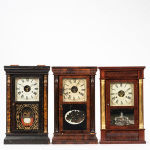 Three Seth Thomas Column Clocks