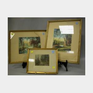 Two Framed Wallace Nutting Colored Photographs
