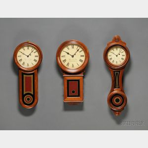Three Miniature E. Howard Wall Clocks by Wayne R. Cline