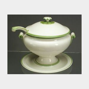 Wedgwood Queen&#39;s Ware Tureen, Cover, Stand and Ladle