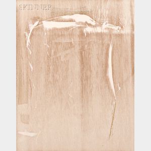 Helen Frankenthaler (American, 1928-2011) Drawing on Woodblock Proof I