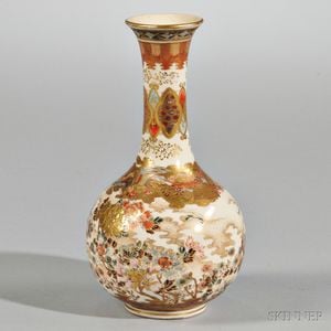 Satsuma Small Bottle Vase