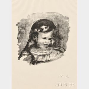 Pierre-Auguste Renoir (French, 1841-1919) Claude Renoir, la tête baisée