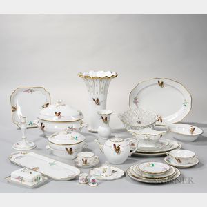 133 Pieces of Herend Porcelain Tableware