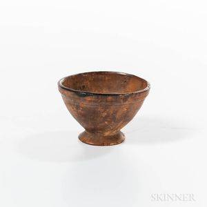 Miniature Turned Footed Bowl and Plate