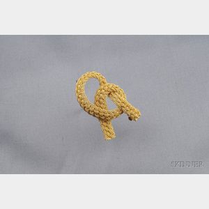 18kt Gold Ribbon Brooch, Tiffany & Co.