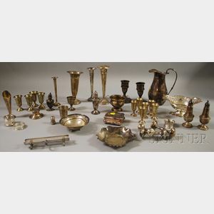 Large Group of Mostly Sterling Tableware