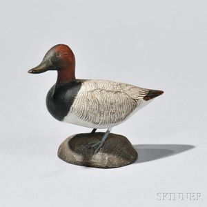 Carved and Painted Canvasback Duck