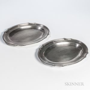 Two George III Sterling Silver Platters