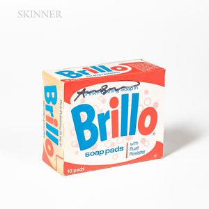 After Andy Warhol (American, 1928-1987) Signed Brillo Pads Box.