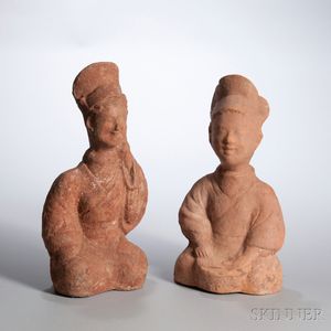 Two Pottery Entertainers
