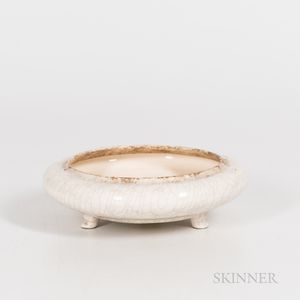Chinese White Crackle Glazed Ceramic Censer