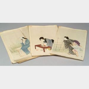 Twenty-six Yukawa Shodo Prints