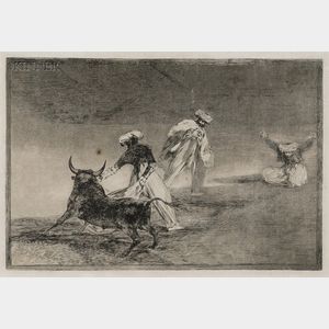 Francisco de Goya (Spanish, 1746-1828) Capean otro encerrado