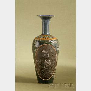 Doulton Lambeth Salt-glaze Mantel Vase