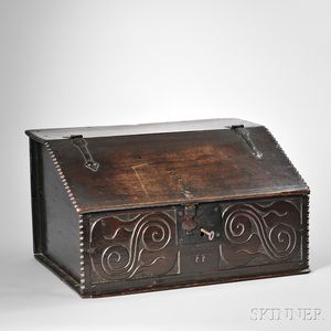 Oak Slant-lid Box