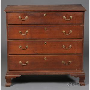 Chippendale Cherry Chest of Drawers