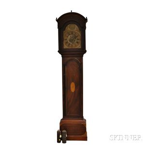 George III Aylmore Stopes Brass-inlaid Mahogany Longcase Clock