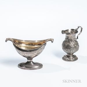 Two Pieces of Georgian Sterling Silver Tableware