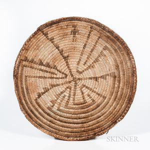 California Coiled Basketry Flat Tray